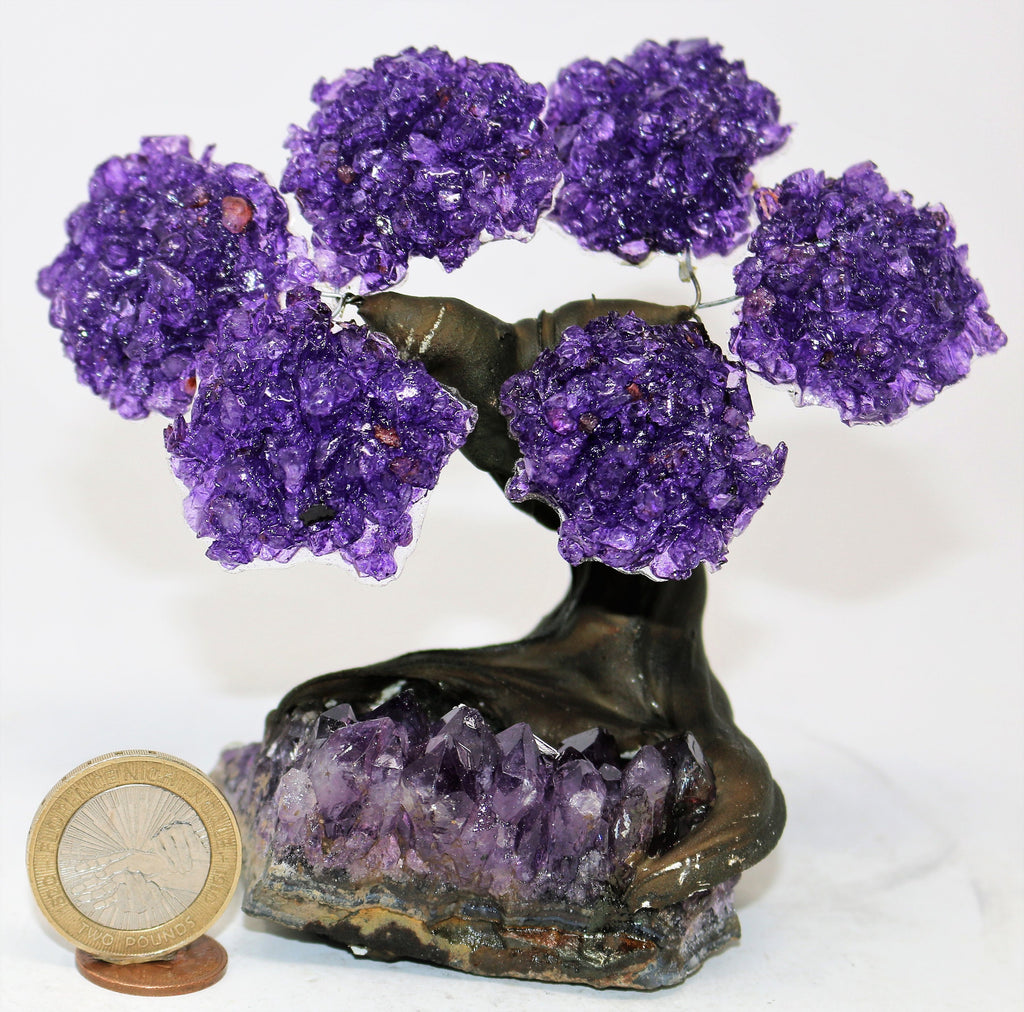 Medium Amethyst Clustered Gemstone Tree  (The Relaxation Tree)