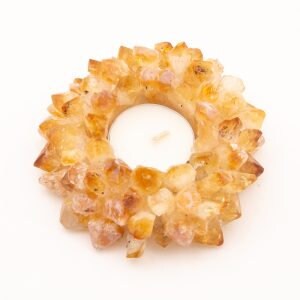 Citrine Point Gemstone Candle