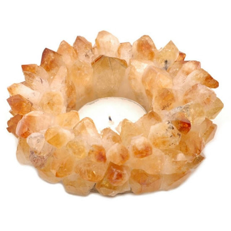 Citrine Point Gemstone Candle