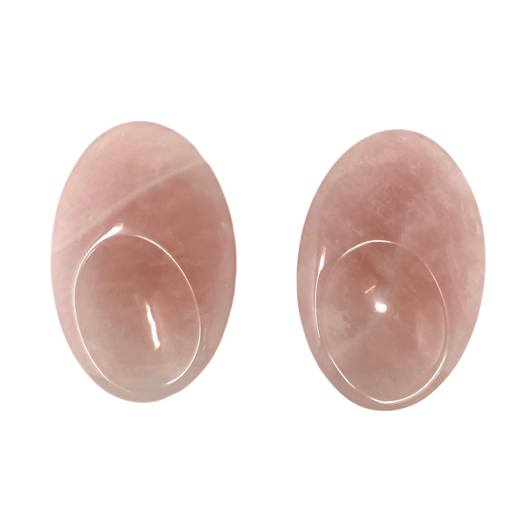 Rose Quartz Thumb Stone 6cm