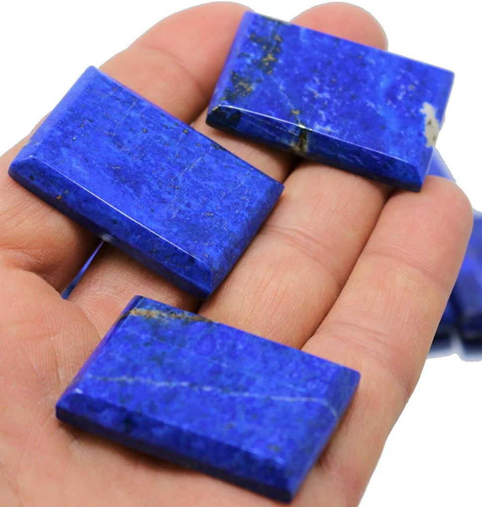 Lapis Lazuli Rectangle Cabochon - 3/4cm  Lapis Lazuli Rectangle Cabochon - Natural Lapis Lazuli Cabochon Rectangle Gemstone