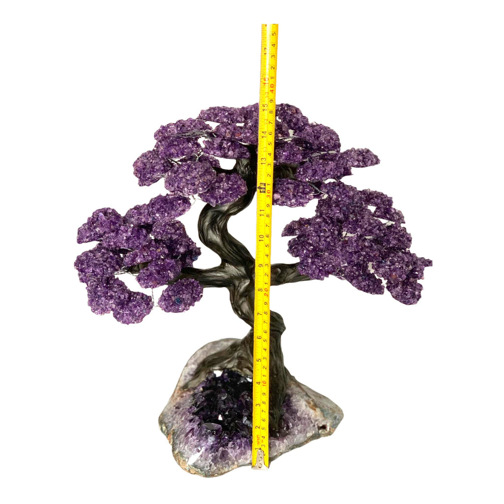 XX Large Amethyst Clustered Gemstone Tree on Amethyst Geode Matrix (The Relaxation Tree) 39cm