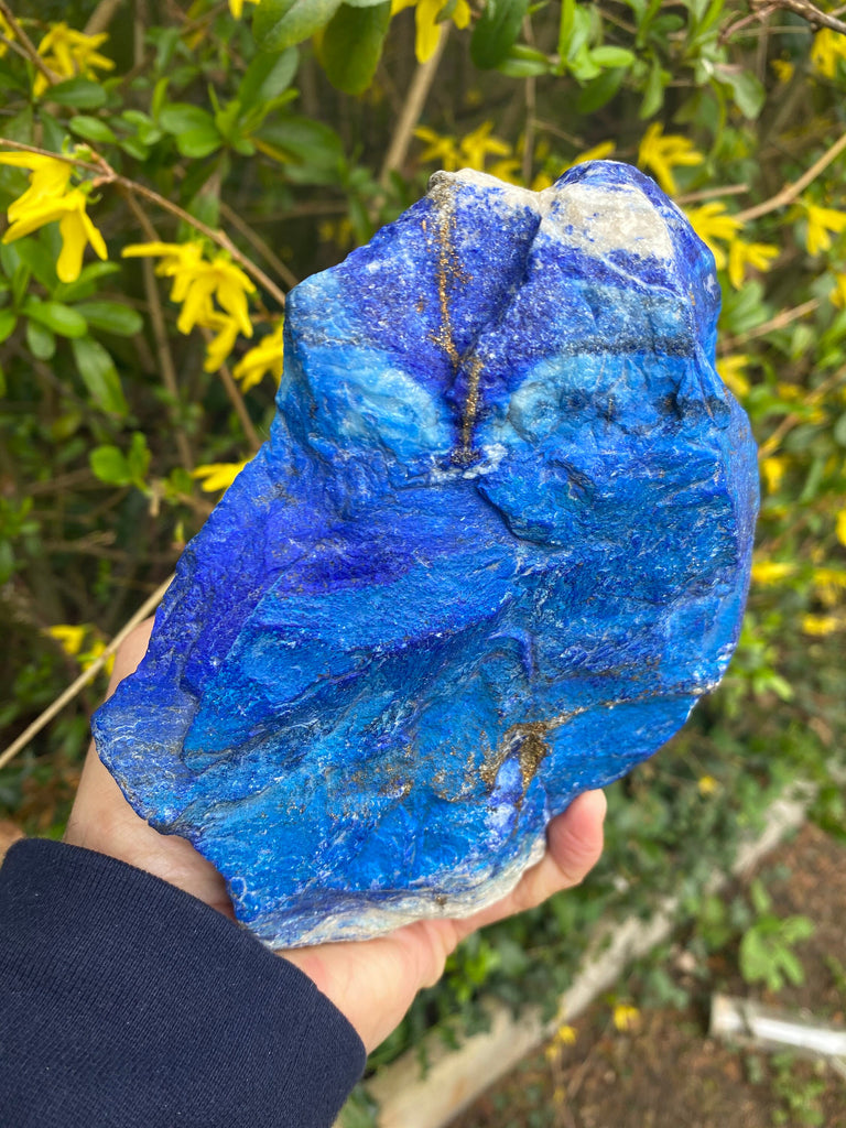 Rare Ocean Blue Madani Lapis Lazuli rough - 1420g
