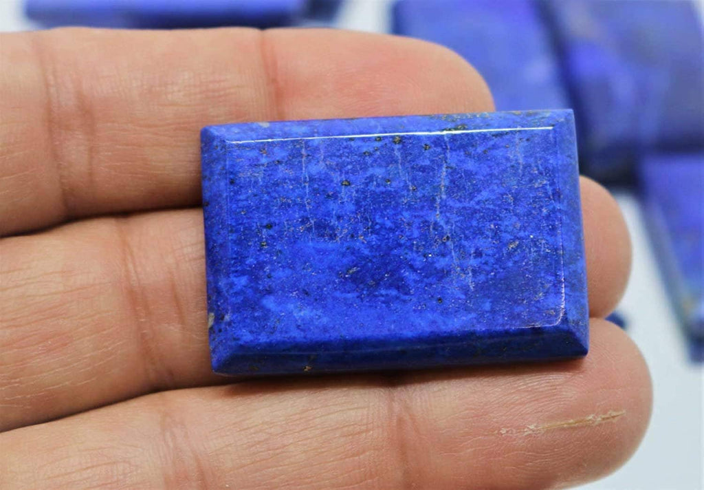 Lapis Lazuli Rectangle Cabochon - 3/4cm  Lapis Lazuli Rectangle Cabochon - Natural Lapis Lazuli Cabochon Rectangle Gemstone