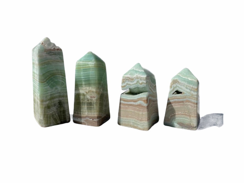 Pistachio Calcite Obelisk