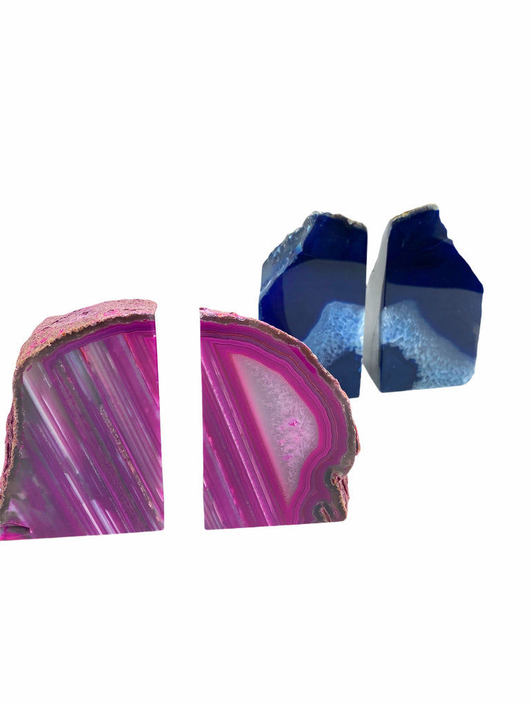 Blue Agate Bookends 1.5/2KG