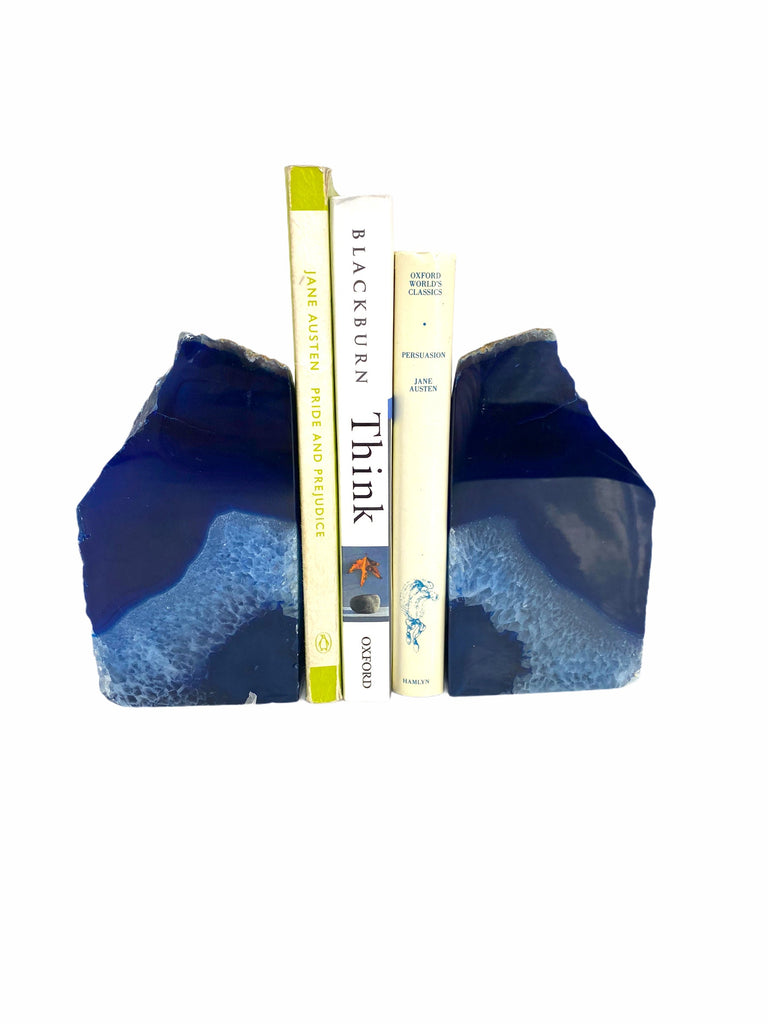 Blue Agate Bookends 1.5/2KG