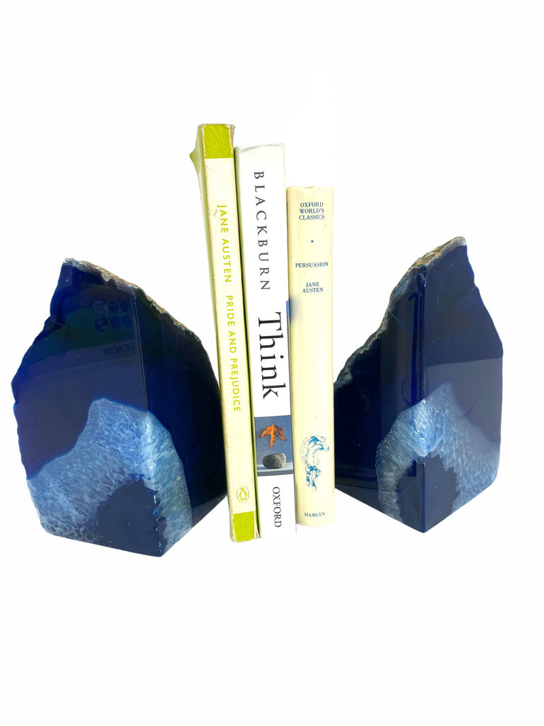 Blue Agate Bookends 1.5/2KG