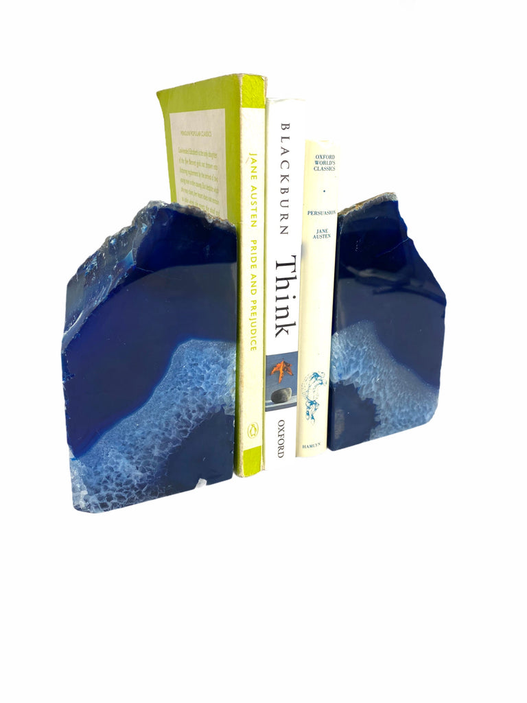 Blue Agate Bookends 1.5/2KG