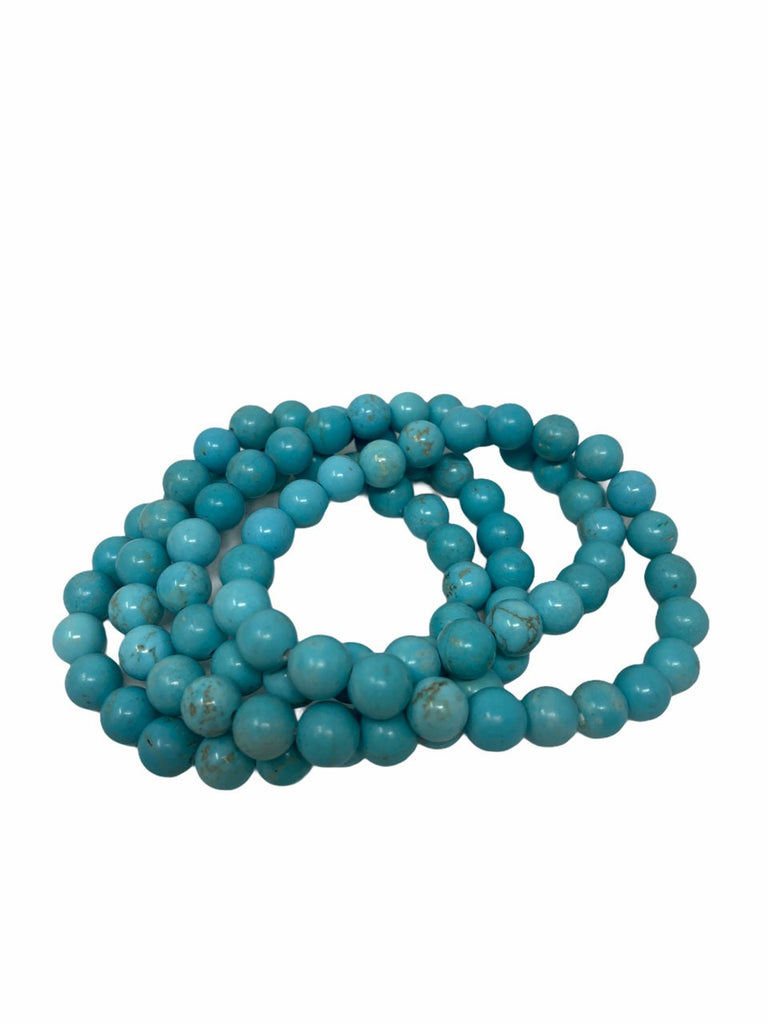 Amazonite Beaded Bracelet 8mm - Amazonite Natural Gemstone 8mm Round Beads Healing Bracelet