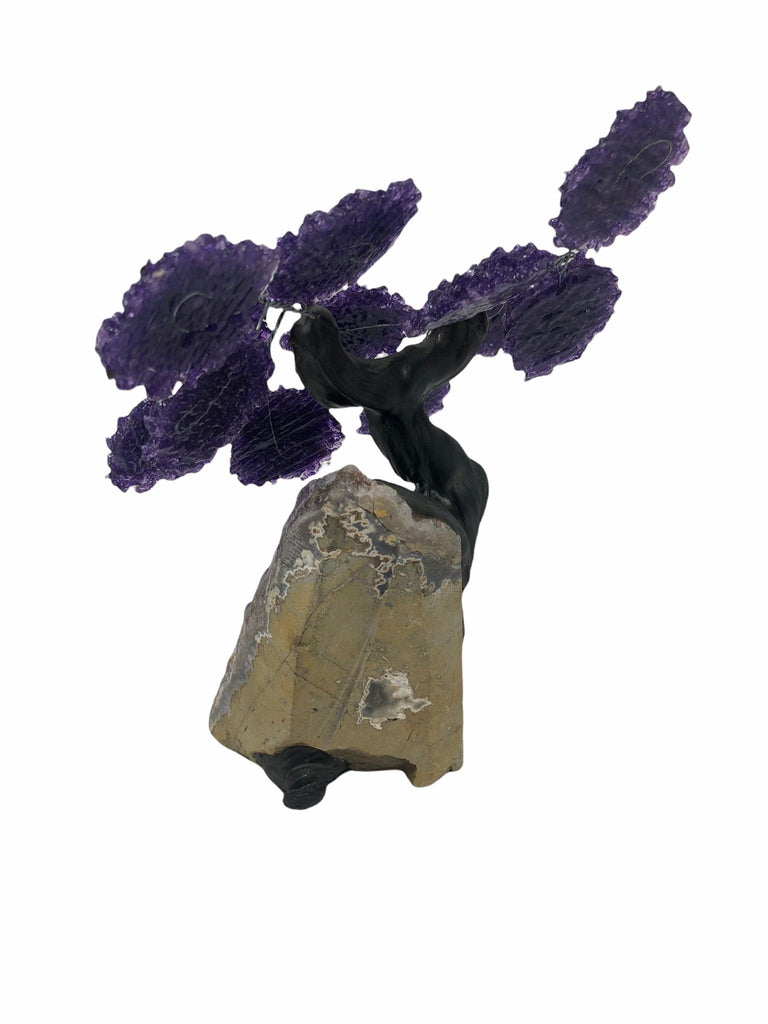 XLarge 12 Branch  Amethyst Gemstone Tree on Amethyst Matrix  (The Relaxation Tree)