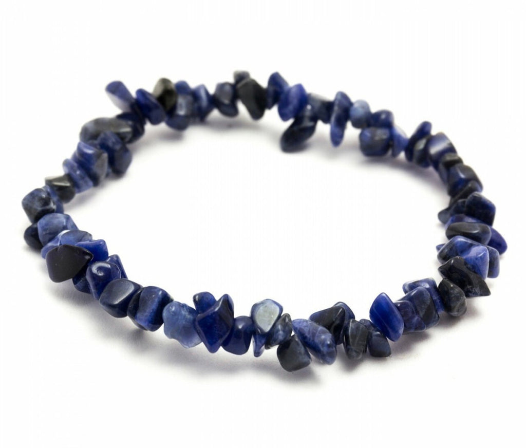 Gemstone  Chip Bracelet  - Natural Stone Healing Crystal Rose Quartz Bracelets - Healing Stone Bracelet - Gemstones Crystal Unisex