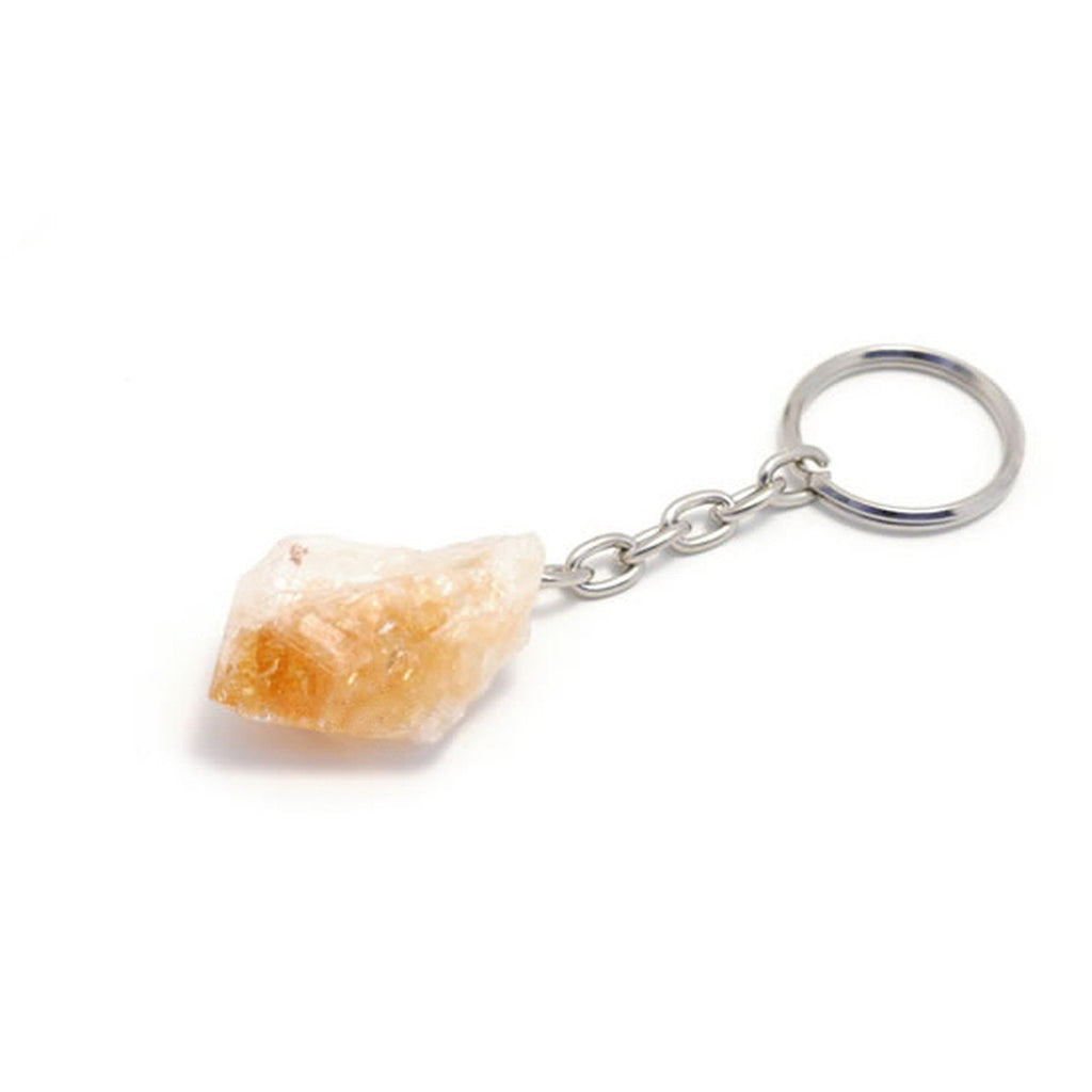 Citrine Points Key Chain 1pc