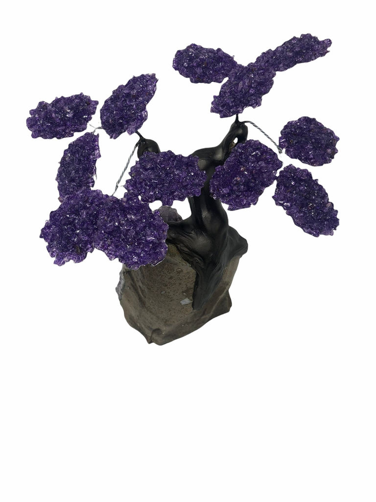 XLarge 12 Branch  Amethyst Gemstone Tree on Amethyst Matrix  (The Relaxation Tree)