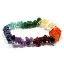 7 Chakra Chip Bracelet  - Natural Stone Healing Crystal Healing Stone Bracelet - Gemstones Crystal Unisex