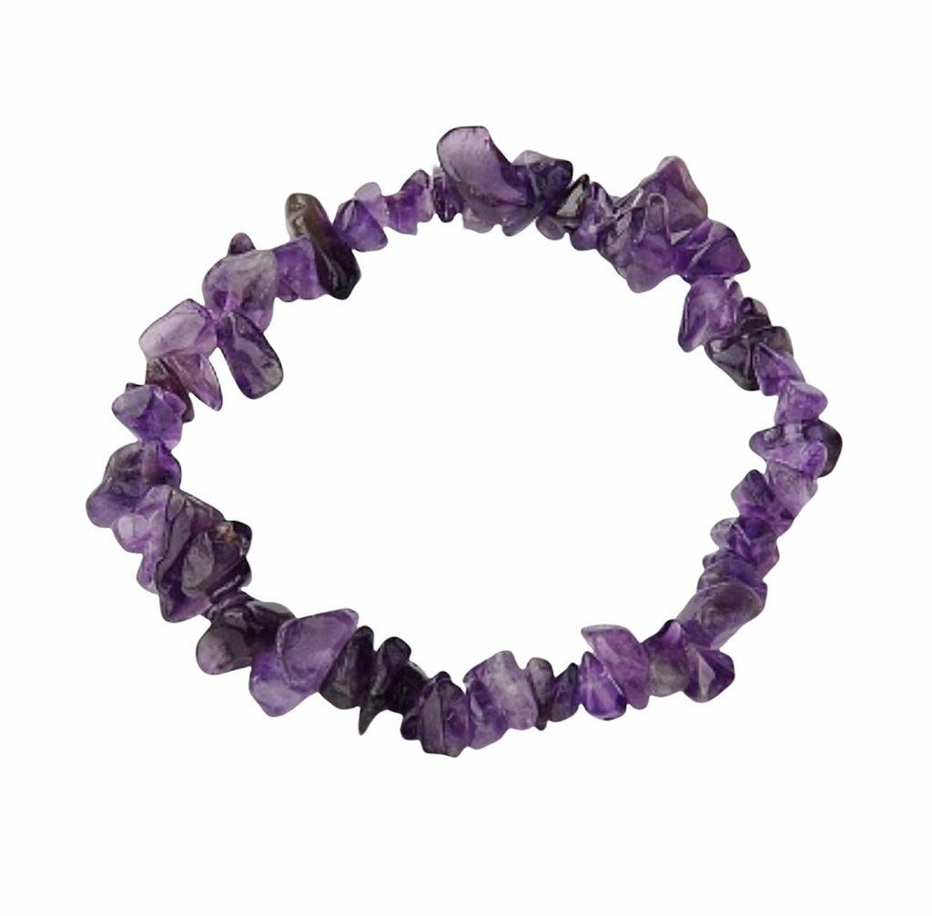 Gemstone  Chip Bracelet  - Natural Stone Healing Crystal Rose Quartz Bracelets - Healing Stone Bracelet - Gemstones Crystal Unisex