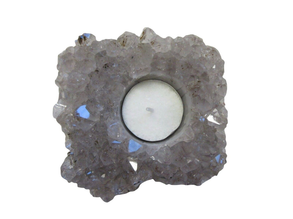 Amethyst  Gemstone Tea Light Holder B Grade