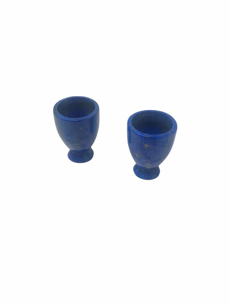 Lapis Lazuli Egg Stand Deep Blue