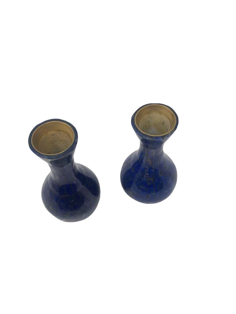 Set of 2 Lapis Lazuli Vase