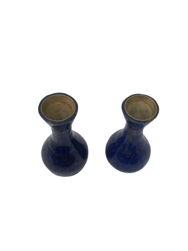 Set of 2 Lapis Lazuli Vase