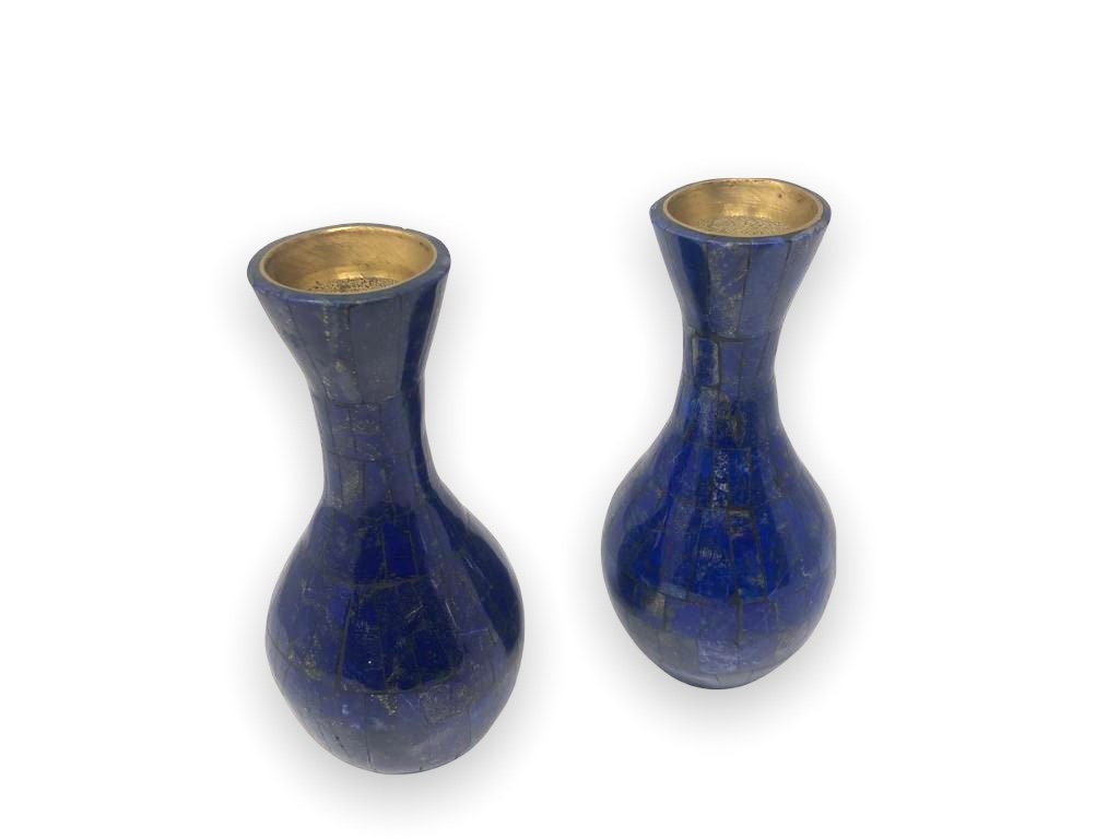 Set of 2 Lapis Lazuli Vase