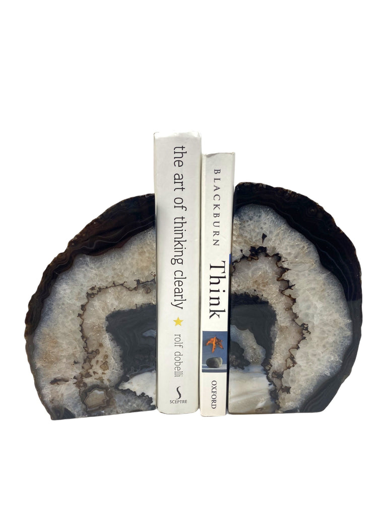 Black Agate Bookends 2KG