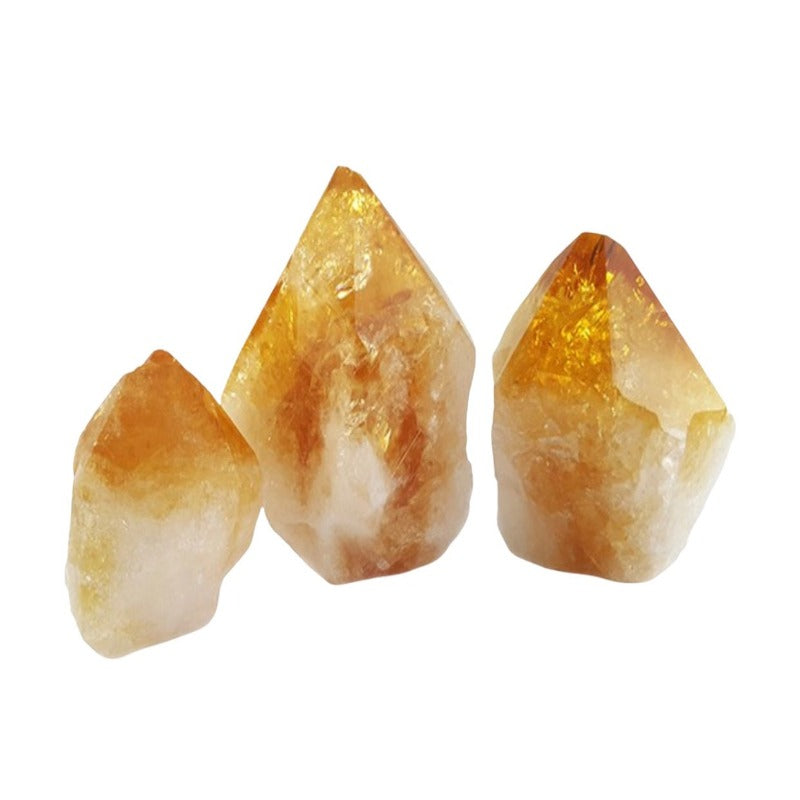 Citrine Point Cut Base 150-200grams