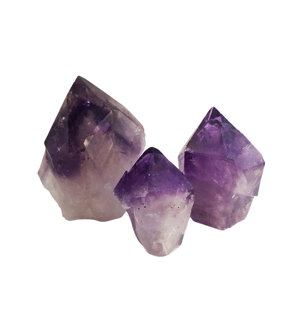Amethyst Points Cut Base 80-120grams 1pc
