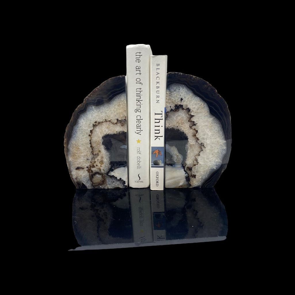 Black Agate Bookends 2KG