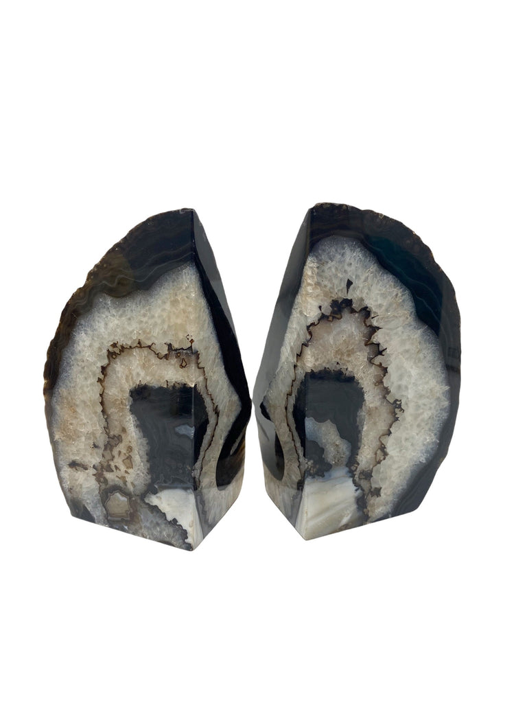 Black Agate Bookends 2KG