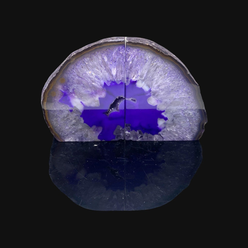 Purple Agate Bookends 2KG