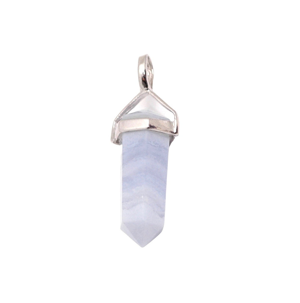 Blue Lace Agate Points Pendant