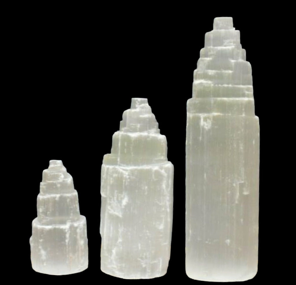 Selenite Tower 3 sizes