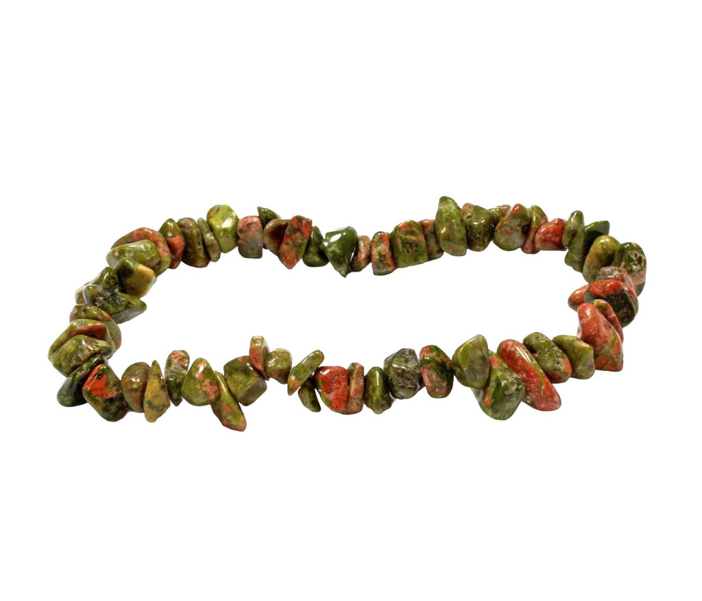 Unakite Chip Bracelet