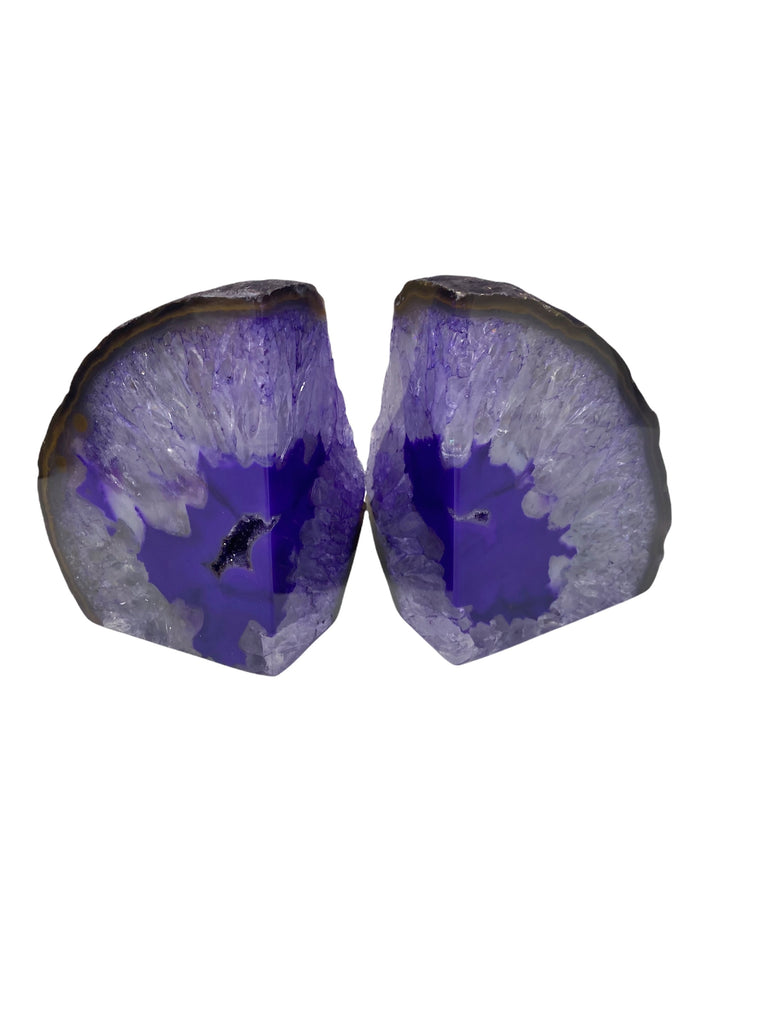 Purple Agate Bookends 2KG