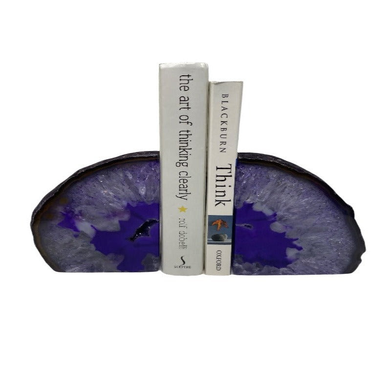 Purple Agate Bookends 2KG