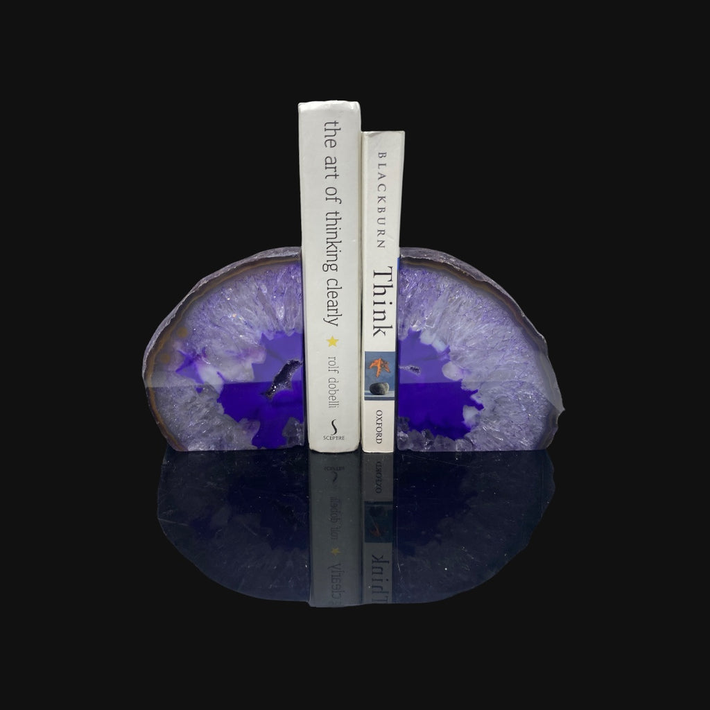Purple Agate Bookends 2KG