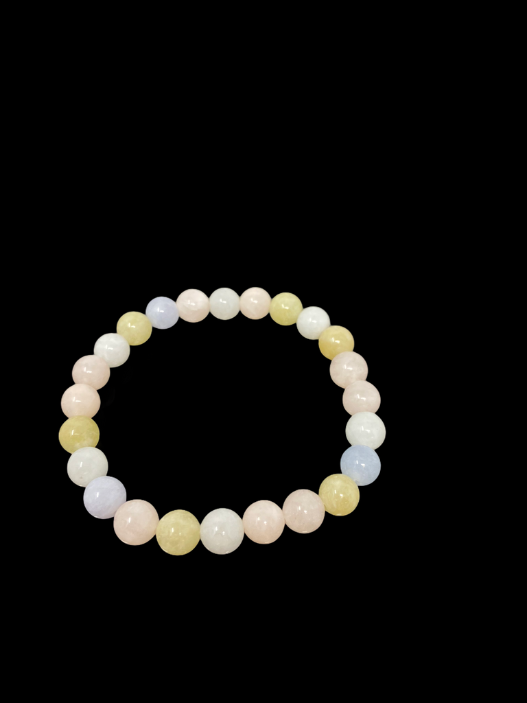 Morganite Bracelet 8mm - Energy Stone Stretch Bracelet